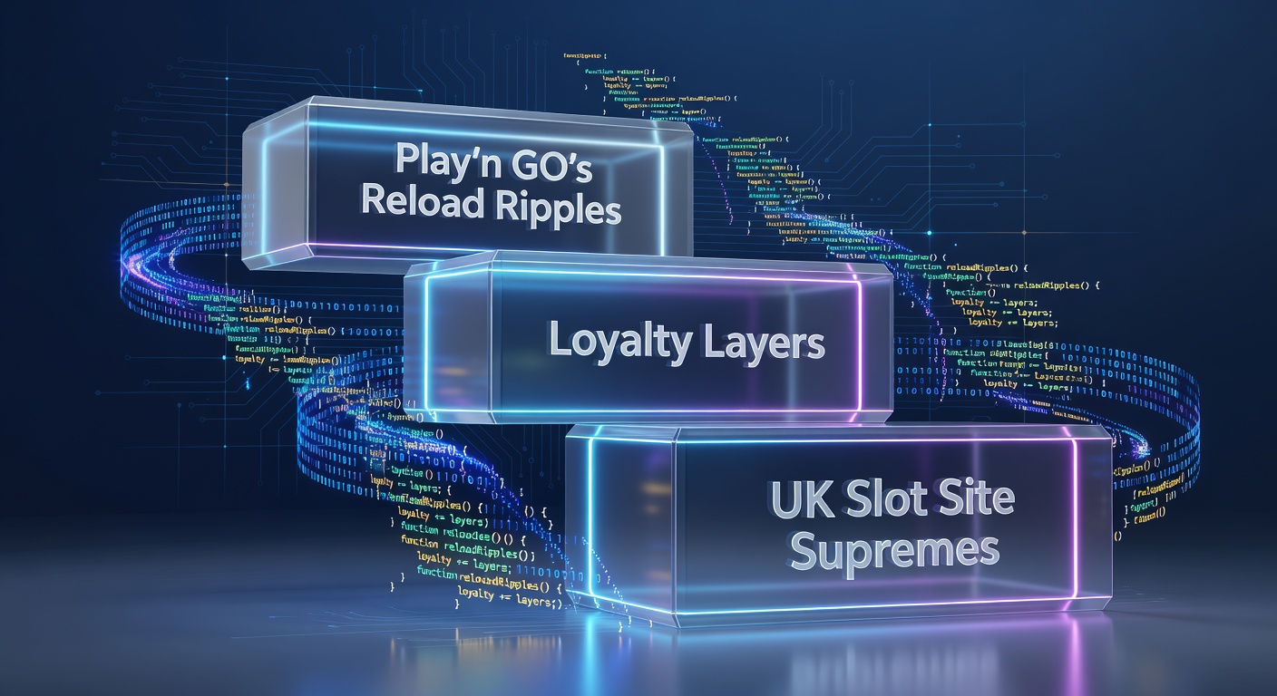 Vibrant graphic showing cascading promo codes unlocking layers of Play'n GO slot rewards on UK casino platforms