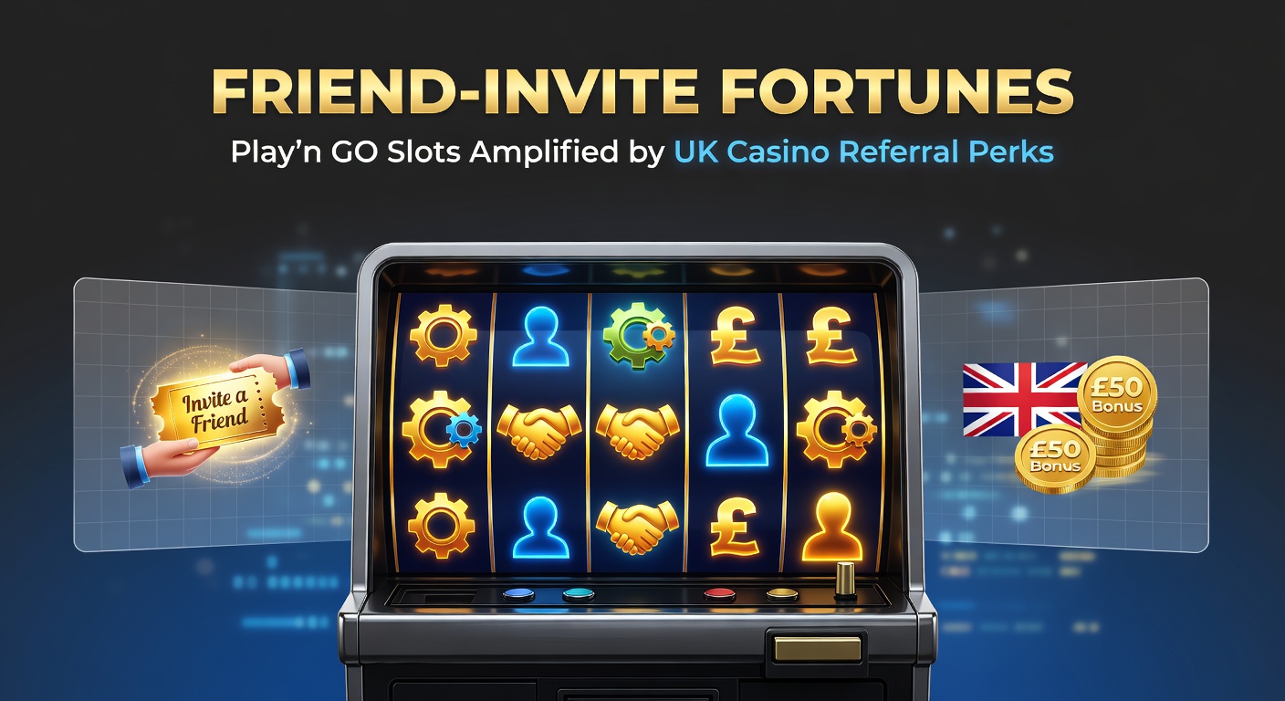 Players sharing referral links for Play'n GO slots amid vibrant casino interfaces, highlighting social gaming boosts