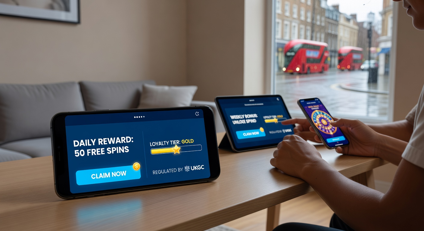 Close-up of smartphone screen displaying slot rewards and navigation elements