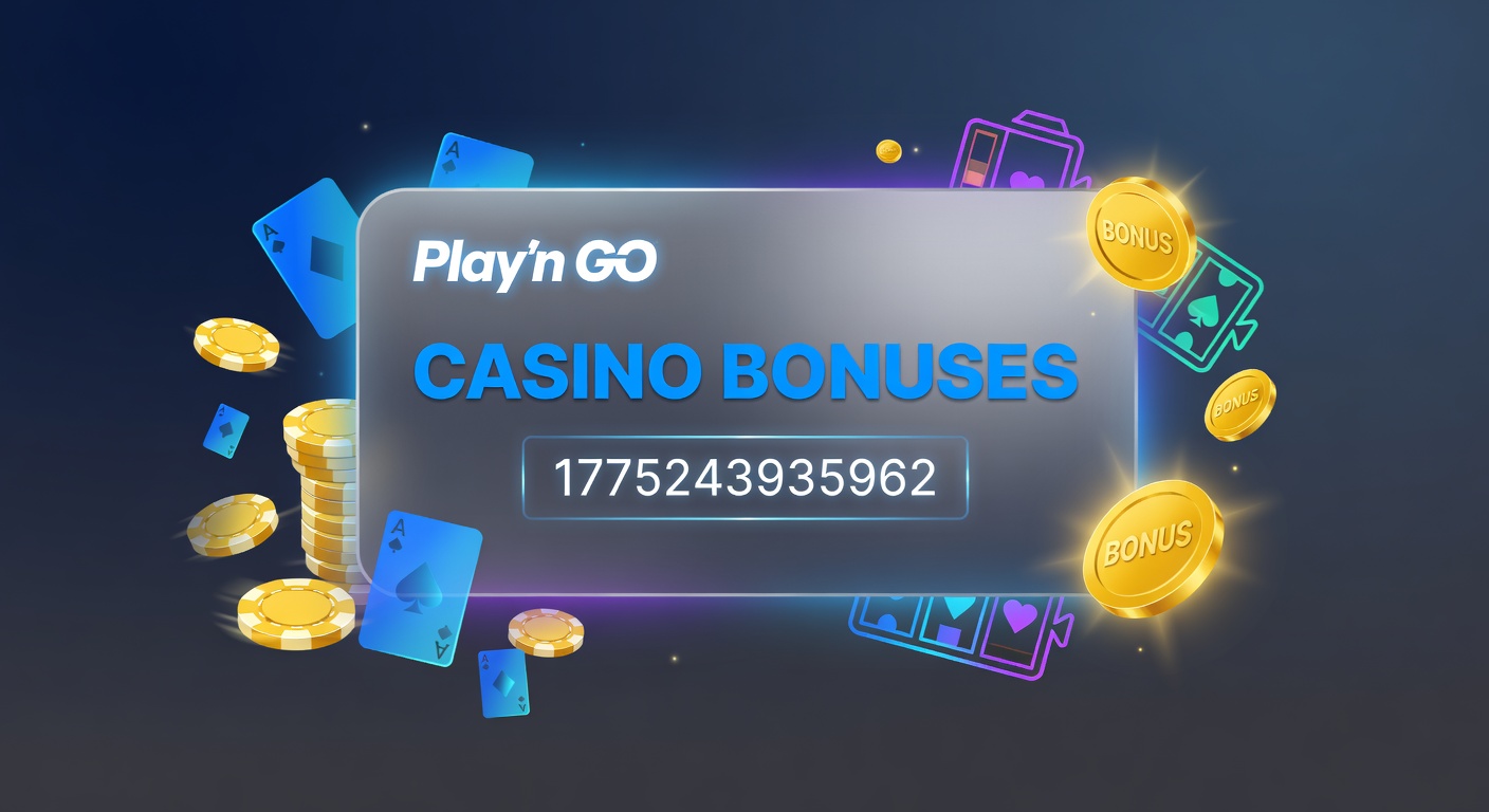 Vibrant display of Play'n GO slot reels cascading with bonus symbols and glowing reward icons against a dynamic casino backdrop