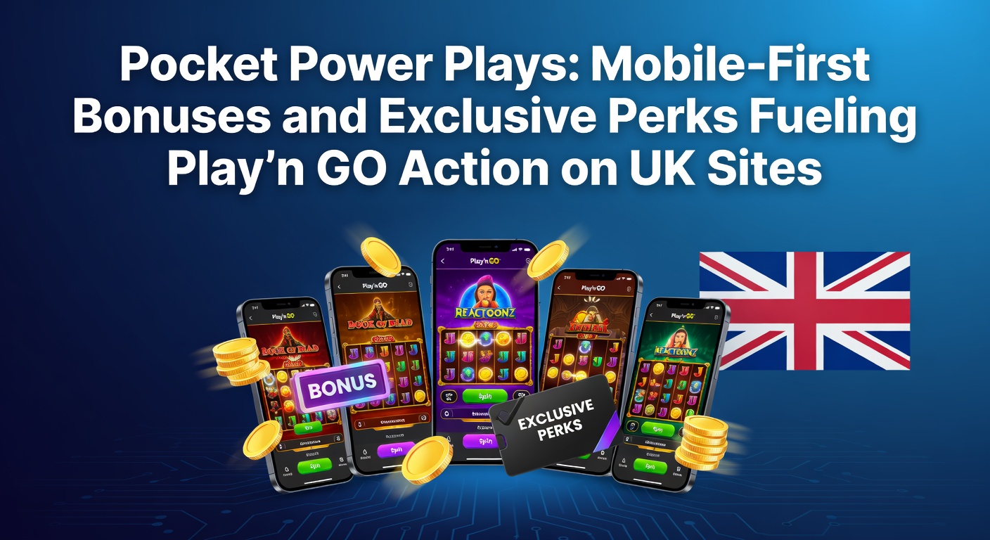 Smartphone displaying vibrant Play'n GO slot games with mobile bonus notifications popping up on screen